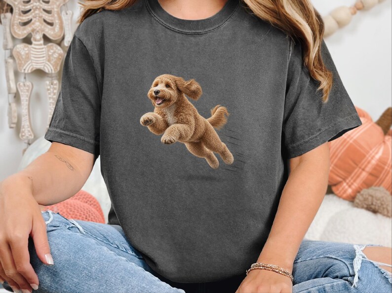Goldendoodle Mom Shirt, Golden Doodle Gift, Goldendoodle Dog Tee, Doodle Owner Gift, Comfort Colors Dog T image 5
