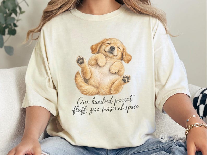 Golden Retriever Shirt, Funny Dog Mom Gift, Golden Retriever Mom, Dog Humor Tee, Cute Puppy Graphic Tee, Golden Dog Shirt image 8