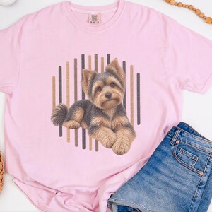 Yorkie Mom Shirt, Yorkie Lover Gift, Yorkshire Terrier Graphic Tee, Cute Puppy T Shirt, Dog Owner Present image 7
