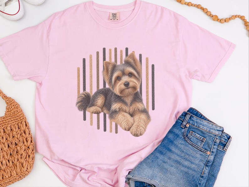 Yorkie Mom Shirt, Yorkie Lover Gift, Yorkshire Terrier Graphic Tee, Cute Puppy T Shirt, Dog Owner Present image 7