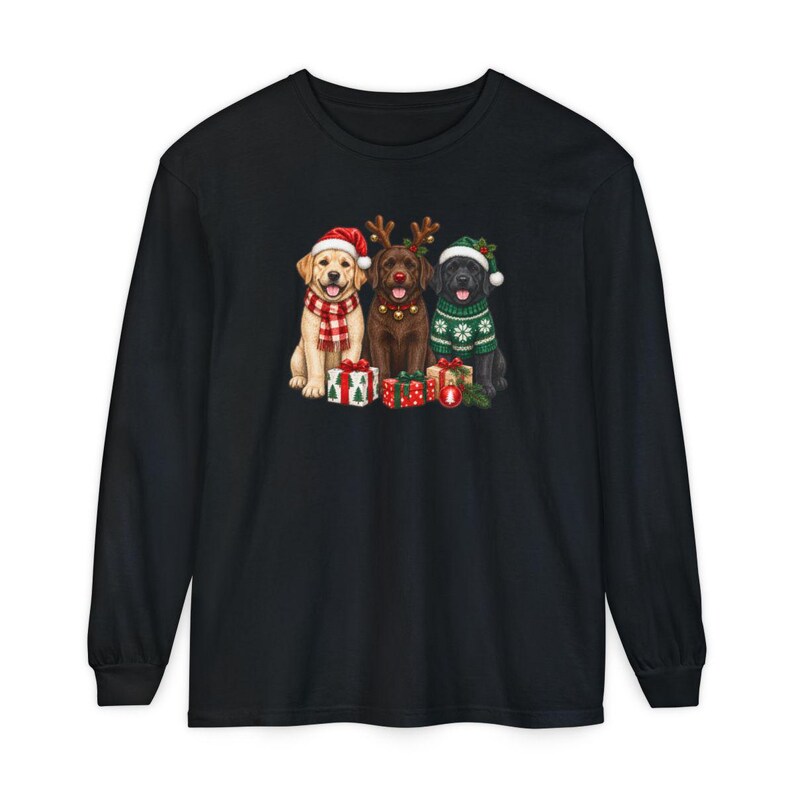 Christmas Dog Sweatshirt, Labrador Christmas Shirt, Holiday Dog Gift, Dog Lover Christmas Sweatshirt, Labrador Retriever Mom Gift image 13
