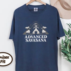 Bernedoodle Shirt, Yoga Teacher Gift, Bernedoodle Mom, Advanced Savasana, Yoga Lover Shirt, Meditation Tshirt, Funny Dog Tee image 7