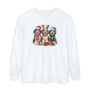 Sheepadoodle Christmas Sweatshirt, Christmas Pet Shirt, Sheepadoodle Gift, Christmas Dogs Shirt, Dog Lover Christmas Gift, Puppy Sweatshirt image 14