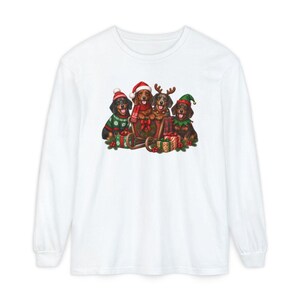 Christmas Dachshund Shirt, Wiener Dog Christmas Gift, Dachshund Dad Shirt, Sausage Dog Christmas Tee, Doxie Mom Sweatshirt image 14