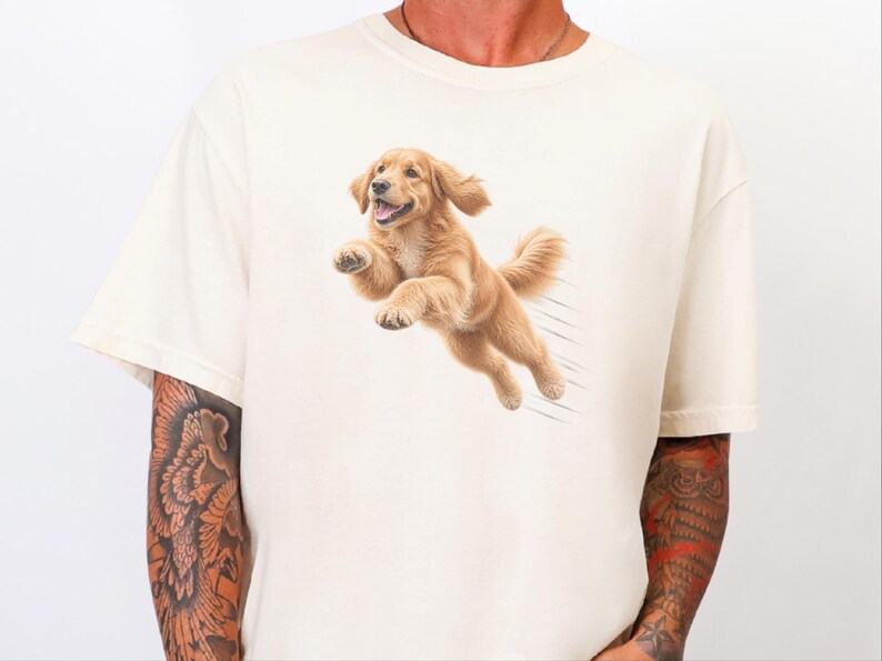 Golden Retriever Shirt, Golden Retriever Dad Gift, Golden Retriever Mom, Dog Zoomies Art, Retriever Lover Gift, Golden Retriever Tee image 5