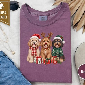 Christmas Dog Mom Shirt, Cavapoo Christmas Shirt, Winter Dog Shirt, Christmas Pet Shirt, Cavapoo Mom Gift, Holiday Dog Shirt image 7