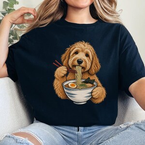 Goldendoodle Shirt, Golden Doodle Gift, Ramen Lover Tee, Japanese Food Shirt, Dog Mom Gift, Foodie Humor T-shirt, Ramen Noodles Japan image 10