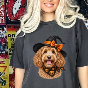 Halloween Dog Shirt, Doodle Mom Gift, Cockapoo Halloween, Spooky Dog Mom, Fall Pet Lover Gift image 6