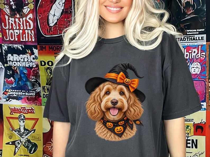 Halloween Dog Shirt, Doodle Mom Gift, Cockapoo Halloween, Spooky Dog Mom, Fall Pet Lover Gift image 6