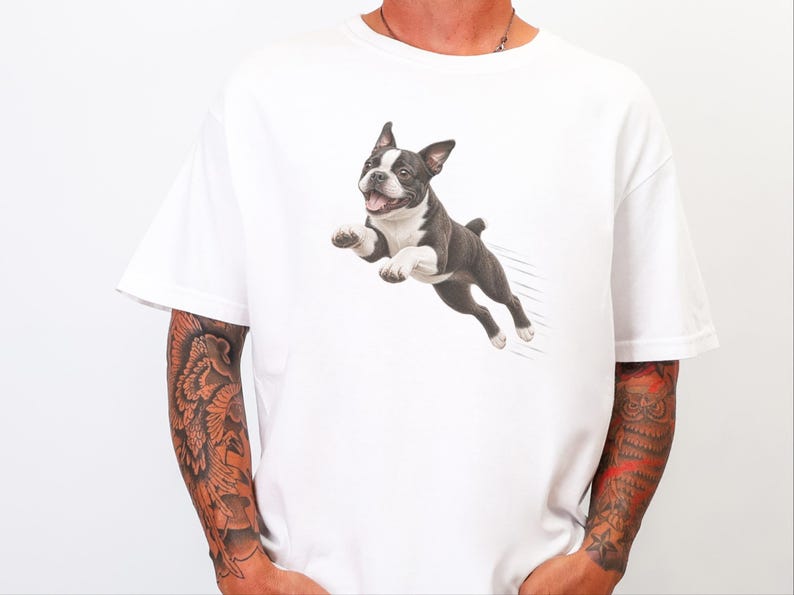 Bostonterrier-tröja, Bostonterrier-hundmamma-present, rolig Bostonterrier-tröja, Zoomies-hundtröja, bekväma färger för hundar bild 7