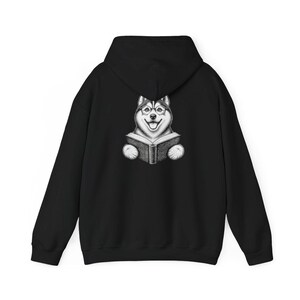 Husky Reading Shirt, Husky Dog Gift, Bookish Dog Tee, Dog Reading Shirt, Husky Mom Gift image 11