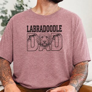 Labradoodle Dog Gift, Funny Labradoodle Dad Shirt, Personalized Pet Owner T-shirt, Vintage Dog Father Life Graphic Tee, Funny Dog Dad Shirt image 5
