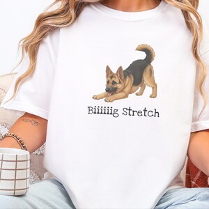Comfort Colors GSD Sweatshirt Biiiiig Stretch, German Shepherd Dog Lover Gift, Pet Owner Shirt, Alsatian Puppy Tee, German Shepherd Tee image 9