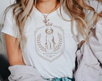 Sheepadoodle royal Crest Tshirt and Hoodie