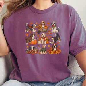 Aussiedoodle Fall Activities Shirt, Doodle Lover Gift, Autumn Puppy Tee, Golden Doodle Mom Sweatshirt, Cozy Fall Dog Lover Clothing image 7