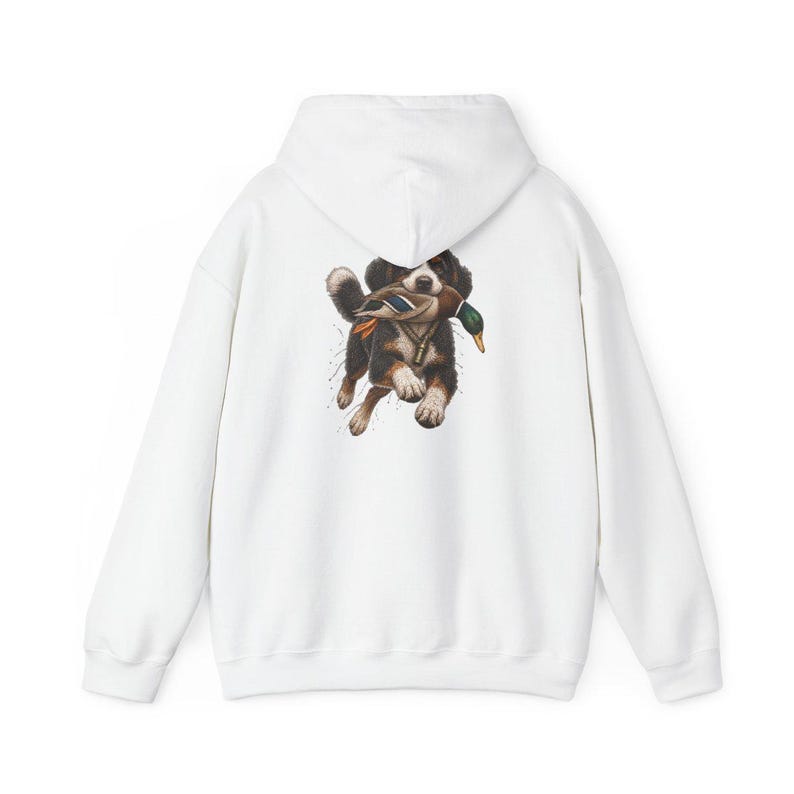 Bernedoodle jachtshirt, cadeau voor watervogeljager, shirt voor eendenjacht, T-shirt voor sportieve honden, cadeau voor Bernedoodle-eigenaar afbeelding 12
