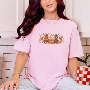 Cavapoo Shirt, Cavapoo Mom Gift, Fall Dog Shirt, Pumpkin Patch Dog Tee, Autumn Dog Lover Sweatshirt, Puppy Owner Gift image 4