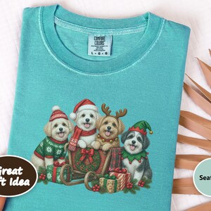 Maltipoo Christmas Shirt, Maltipoo Dog Gift, Festive Santa Puppy Tee, Christmas Dog Lover Shirt, Holiday Dog Sweatshirt image 7
