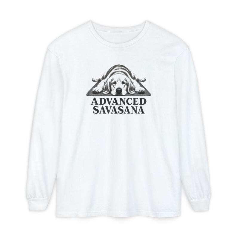 Golden Retriever Yoga Shirt, Funny Yoga Shirt, Advanced Savasana Tee, Dog Lover Gift, Meditation Shirt, Yoga Class Gift, Animal Graphic Tee image 14