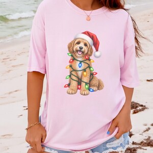 Christmas Cavapoo Shirt, Cavapoo Mom Gift, Holiday Puppy Tee, Cavapoo Christmas Sweatshirt, Dog Christmas Gift image 4