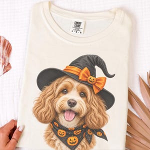 Halloween Cavapoo Shirt, Cavapoo Mom Gift, Halloween Dog Mom, Spooky Dog Tee, Doodle Mom Gift, Cavapoo Owner Gift image 6