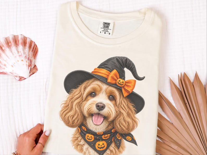Halloween Cavapoo Shirt, Cavapoo Mom Gift, Halloween Dog Mom, Spooky Dog Tee, Doodle Mom Gift, Cavapoo Owner Gift image 6