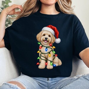 Maltipoo Christmas Shirt, Maltipoo Dog Mom Gift, Holiday Dog Lover Tee, Christmas Puppy Sweatshirt, Festive Pet Lover Apparel image 1