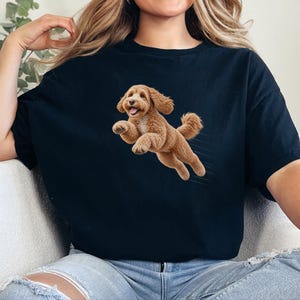 Labradoodle Mom Shirt, Labradoodle Lover Gift, Dog Agility Shirt, Running Labradoodle Tee, Doodle Mom Gift image 9