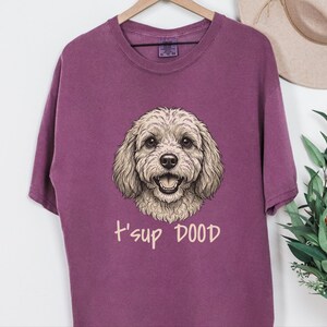T-shirt Comfort Colors Goldendoodle Dog Mom, Sweat-shirt T'sup Dood Cavapoo, T-shirt graphique pour amoureux des Labradoodles, Col rond pour propriétaire de Bernedoodle image 7