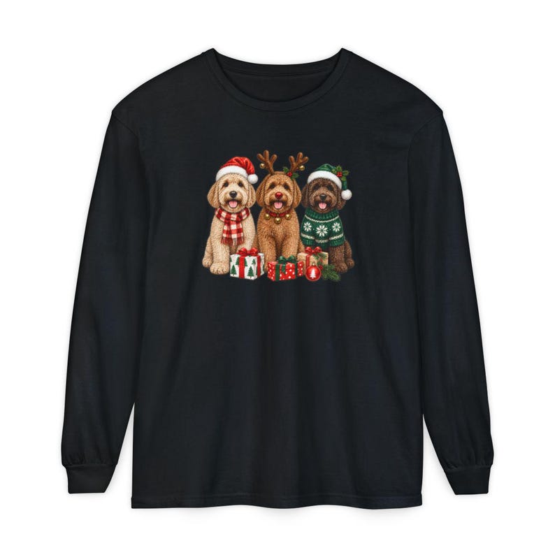 Labradoodle Christmas Sweatshirt, Holiday Dog Crewneck, Christmas Pet Shirt, Labradoodle Mom Gift, Festive Dog Lover Tee image 13