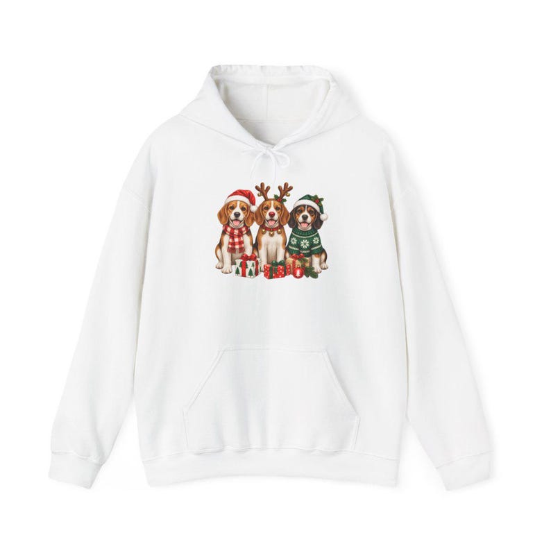 Christmas Beagle Shirt, Beagle Lover Gift, Holiday Dog Sweatshirt, Christmas Puppy Tee, Dog Mom Present image 12