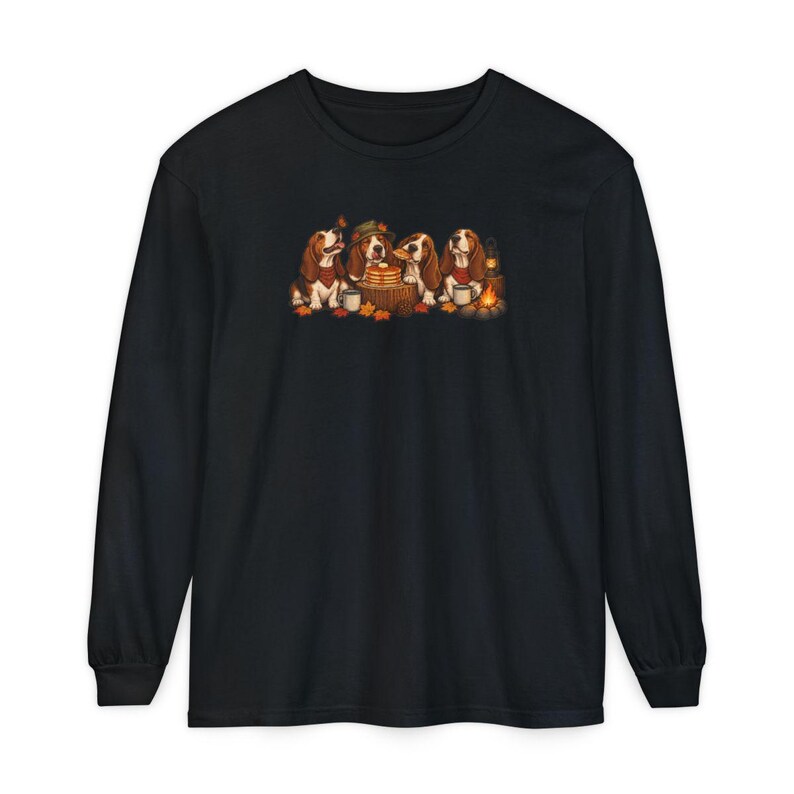 Basset Hound Shirt, Fall Camping Gift, Autumn Hound Dog Tee, Basset Hound Mom Sweatshirt, Camping Dog Lover Gift Bild 13