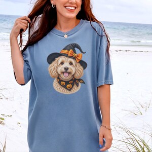 Halloween Dog Mom Shirt, Witch Dog Shirt, Maltipoo Mom Gift, Doodle Mom Shirt, Spooky Dog Tee, Halloween Pet Gift image 5
