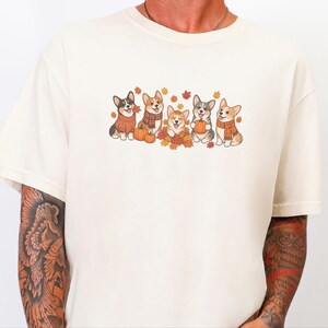 Corgi Autumn Shirt, Fall Corgi Tee, Dog Lover Gift, Corgi Mom Sweatshirt, Pumpkin Patch Shirt, Fall Dog Shirt image 7