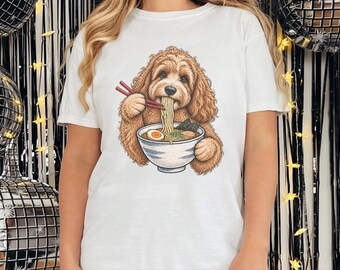 Cockapoo Ramen Shirt, Noodle Lover Gift, Ramen Shirt For Dog Lovers, Funny Cockapoo Owner Gift, Asian Food Tee
