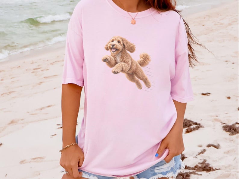 Labradoodle Mom Shirt, Labradoodle Lover Gift, Dog Agility Shirt, Running Labradoodle Tee, Doodle Mom Gift image 7