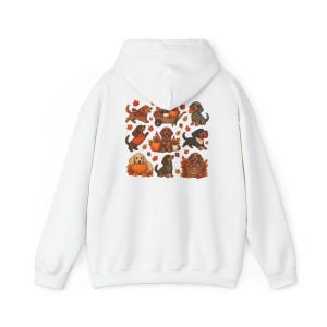 Fall Dachshund Shirt, Autumn Dog Lover Gift, Doxie Mom Tee, Cute Wiener Dog Shirt, Pumpkin Pet Lover Top imagen 12