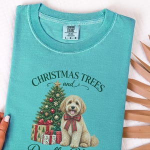 Maltipoo Christmas Shirt, Christmas Dog Lover Gift, Holiday Dog Tee, Doodle Dog Christmas Top, Festive Pet Shirt image 9