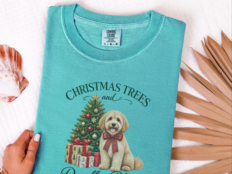 Maltipoo Christmas Shirt, Christmas Dog Lover Gift, Holiday Dog Tee, Doodle Dog Christmas Top, Festive Pet Shirt image 9