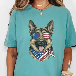Patriotic German Shepherd Portrait image 10