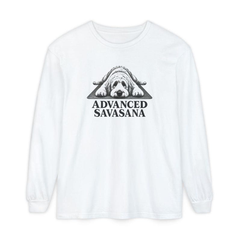 Goldendoodle Shirt, Yoga Lover Gift, Advanced Savasana Tee, Dog Mom Gift, Funny Workout Shirt, Meditation Humor bild 14