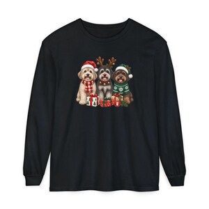 Christmas Schnoodle Sweatshirt, Schnoodle Mom Gift, Festive Dog Crewneck, Holiday Pet Lover Shirt, Schnoodle Dad Present image 13