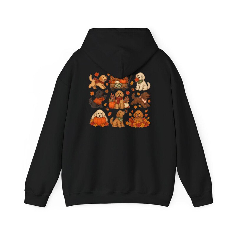 Camiseta para mamás de Goldendoodle, regalo para amantes de los perros de Goldendoodle, camiseta de otoño para amantes de los perros, sudadera con capucha estilo huerto de calabazas, camiseta de otoño para perros, sudadera para mamás de Goldendoodle imagen 11