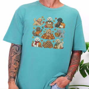 Maltipoo Fall Shirt, Fall Dog Lover Gift, Autumn Puppy Tee, Cozy Fall Dog Shirt, Maltipoo Mom Shirt image 8