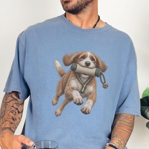 Cavapoo Shirt, Cavapoo Mom Gift, Vintage Hunting Dog Tee, Dog Training Shirt, Sporting Dog Art, Cavapoo Owner Gift image 9
