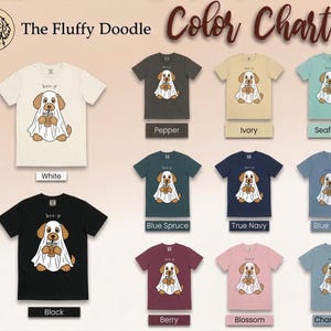 Goldendoodle Halloween Shirt, Ghost Dog Tee, Spooky Puppy Shirt, Dog Lover Gift, Boo P T Shirt image 13