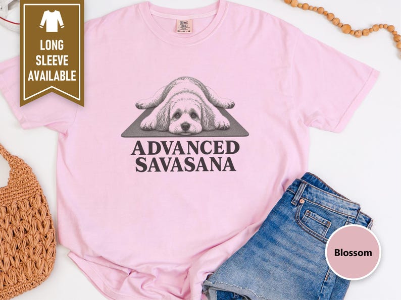 Maltipoo Shirt, Maltipoo Lover Gift, Advanced Savasana Yoga Shirt, Yoga Dog Tee, Cute Dog Shirt, Puppy Yoga Gift, Funny Yoga Tee image 10