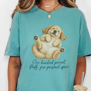 Golden Retriever Shirt, Funny Dog Mom Gift, Golden Retriever Mom, Dog Humor Tee, Cute Puppy Graphic Tee, Golden Dog Shirt image 3