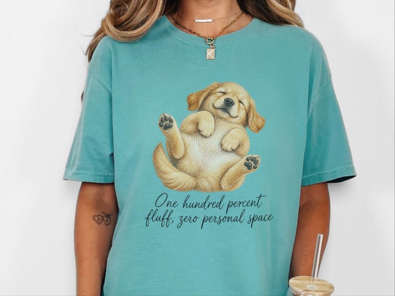 Golden Retriever Shirt, Funny Dog Mom Gift, Golden Retriever Mom, Dog Humor Tee, Cute Puppy Graphic Tee, Golden Dog Shirt image 3