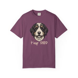 Comfort Colors Bernedoodle T-Shirt, T'sup Dood Dog Owner Tee, Tri-Color Bernese Mountain Dog Mix Shirt, Goldendoodle Sheepadoodle Doodle bild 7